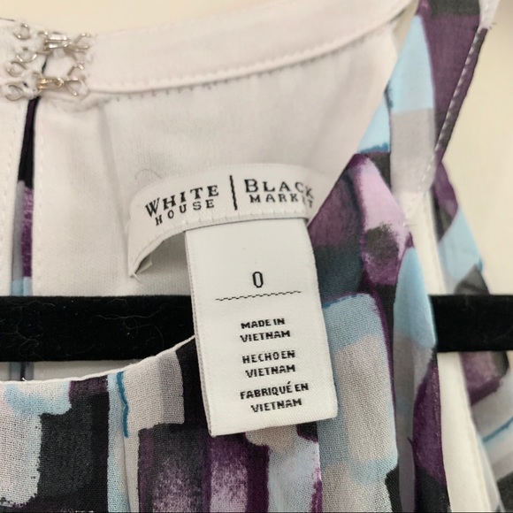 WHBM Colorblock Halter Draped Shift Dress - Picture 5 of 9